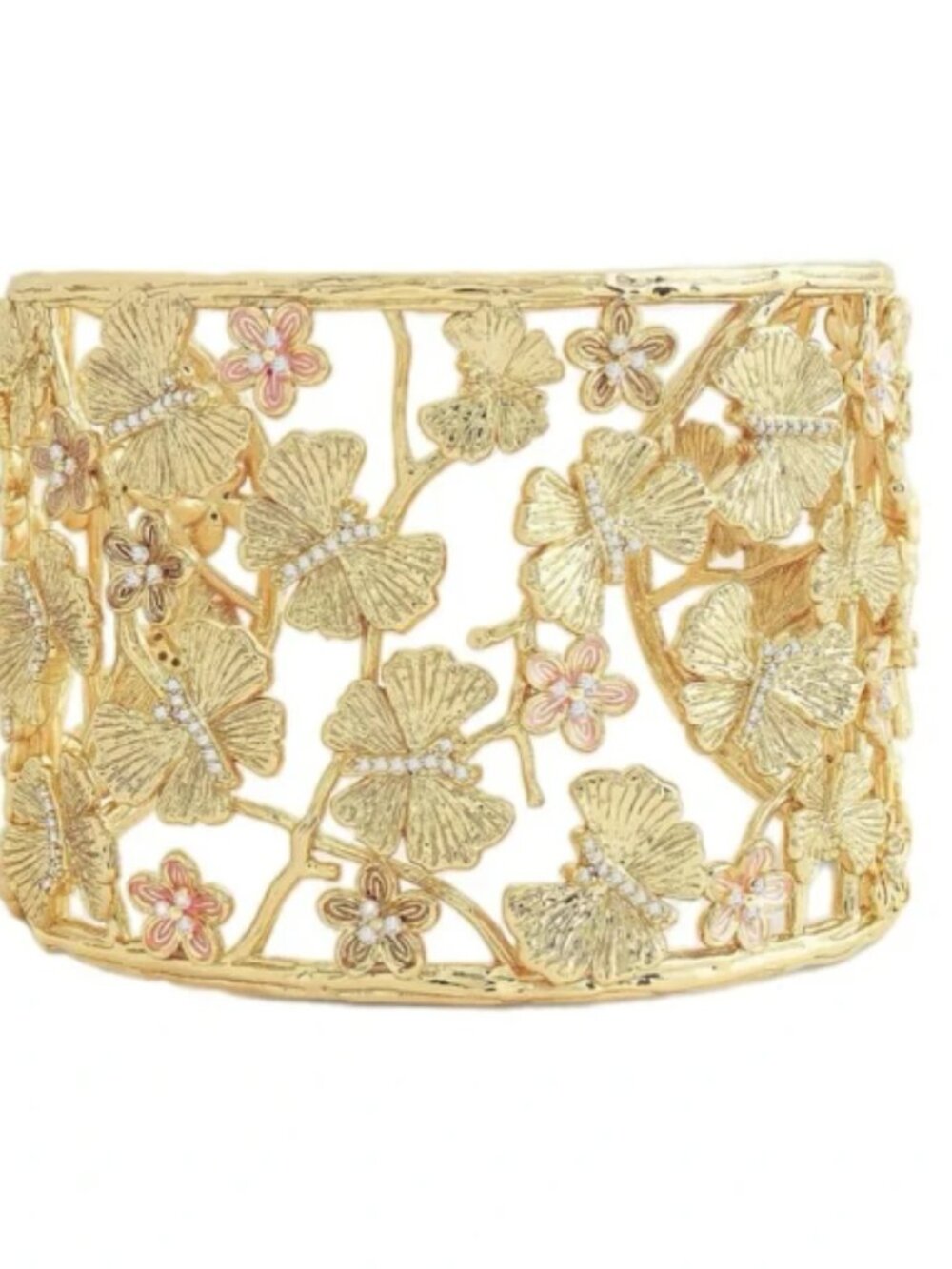 Anabel Aram  Butterfly 18K-Gold-Plated & Cubic Zirconia Cuff